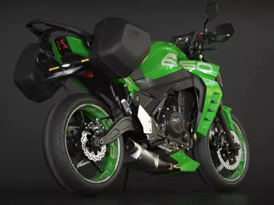 Kawasaki Z650  3D model
