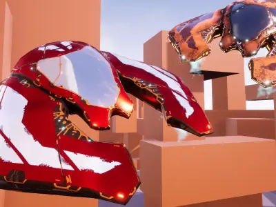 Basic Spaceship   Vector Low-poly 3D model