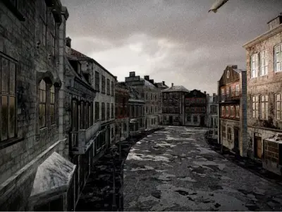 Abandoned City Street 3D model