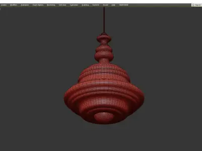 Washington Pendant Light Low-poly 3D model