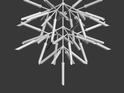 Spur Pendant Grand Chandelier loftcocept 3D model