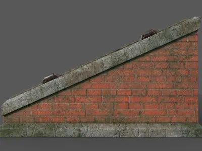 Cellar and Basement Entrance PBR Low-Poly Game Ready 3D Model Low-poly 3D model