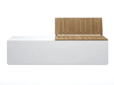 Concrete benches - BOX WBH By SIT and BOX WB By SIT 3D model