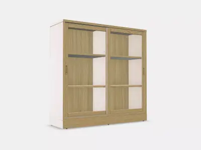 TONSTAD Cabinet with sliding glass doors 3D model