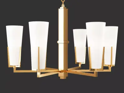 UPTON CHANDELIER Low-poly 3D model