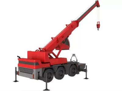 Mobile Crane 3D model