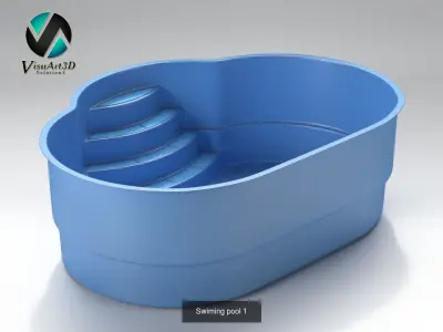 Swiming pool collection 3D Model Pack