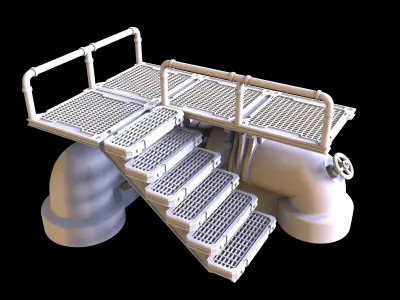 TUBES PLATFORM  - 3D PRINTABLE MODEL 3D print model