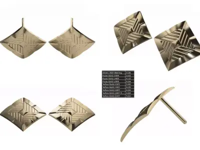Stud Earring Printable 3D print model