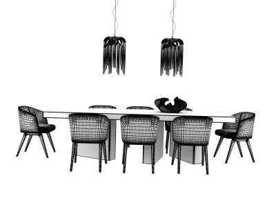 Dining Set 167 3D model