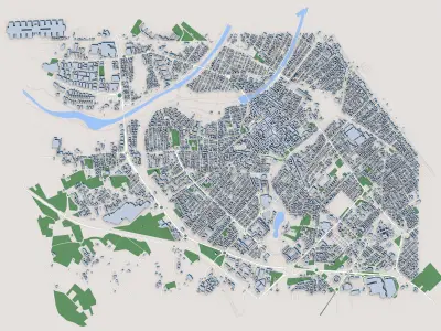 Rimini City Italy 3D model