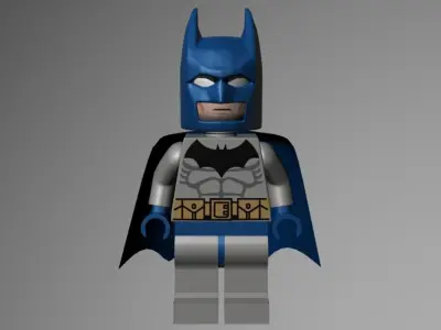 LEGO Batman Classic Blue and Grey 3D model