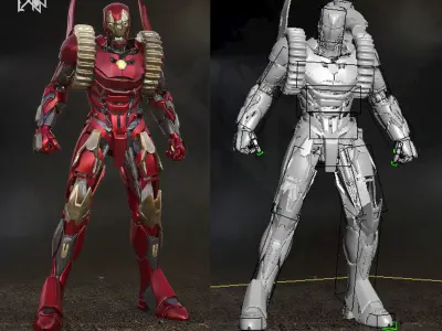 Iron Man MK63 Godbuster Armor 3D model
