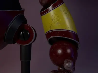 Stylized 3D Robot Model 3D model