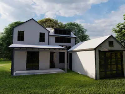 Casa Scene-villa-modern house 3D model 20