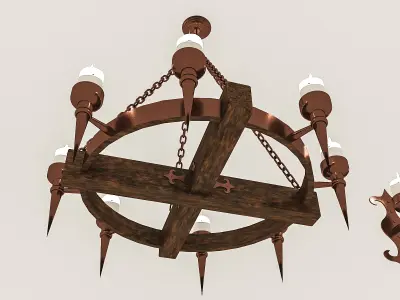 3D model 3D Contemporary Ceiling Light