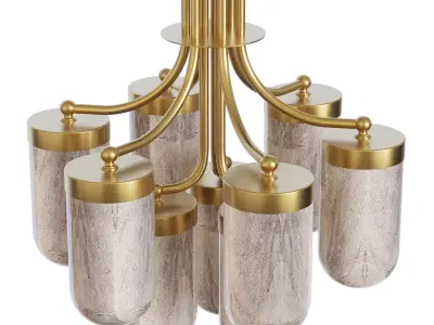 Subway Stone Chandelier sku 31535 by Pikartlights Free 3D model