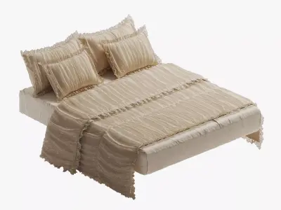 Princess Bed Linen 3D model