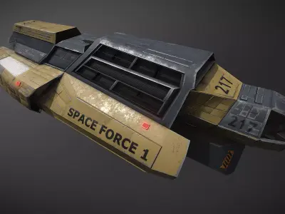 Space Force 1 Transport Low-poly 3D model