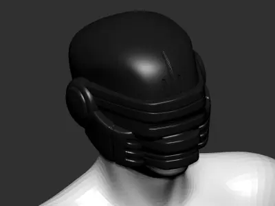 helmet high poly sculpt 3d printable 3D model 3D model