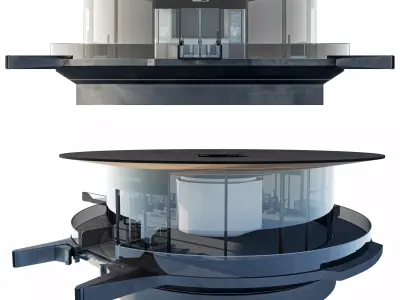 Floating berth 3D model