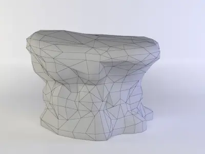 Earth platform Low-poly 3D model get