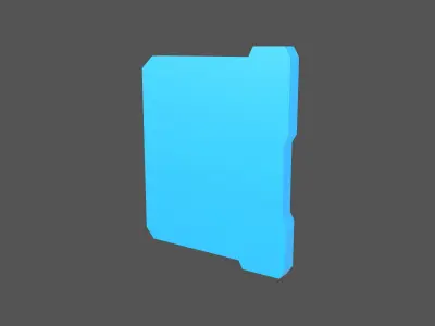 UHD High tech Graphical Interface v7 003 Low-poly 3D model