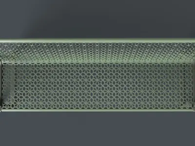 Metal Modern Bench 9 PBR Game Ready Low-poly 3D model