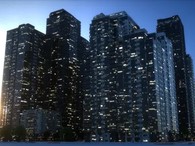 City Block Type B23 3D model