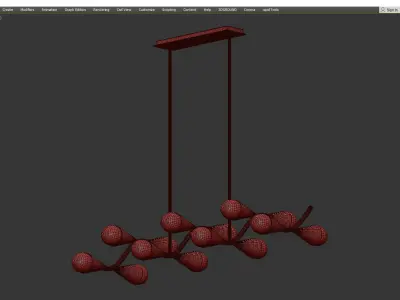 Jonathan Adler Caracas 14 Light Chandelier Low-poly 3D model