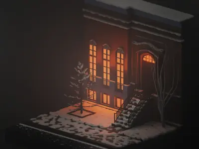 3 Scene of Street Japan Kiev New York 3D Model Pack