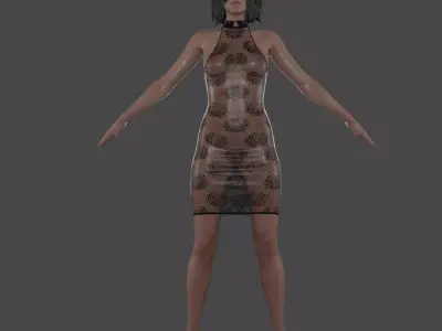 Maiden  Low-poly 3D model