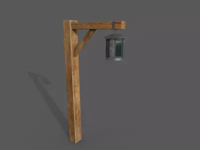 Light Post  3D Model Low-poly 3D model