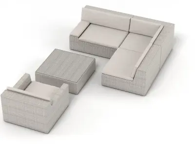 Dedon Lou Set 2 3D model