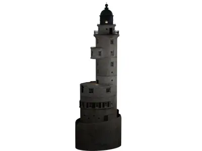 Lighthouse Low-poly 3D model 6