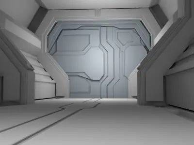 Sci Fi Interior 3D model 3