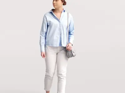 Humano 12- Collection 2201 - WALKING PEOPLE - 12 x 3D models  3D model