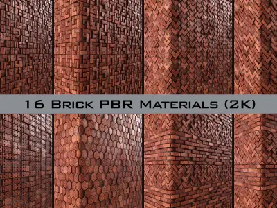 Brick Real PBR Material 01 Texture