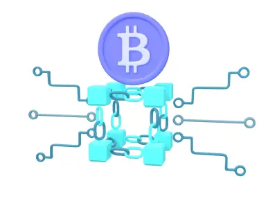 Crypto Network Icon v1 002 Low-poly 3D model