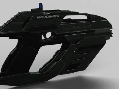 Sci Fi Pistol Low-poly 3D model