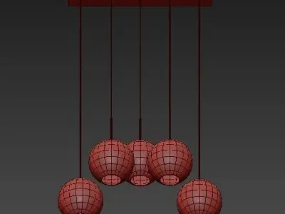 CHANDELIER TANGO 5 LIGHT 3D model