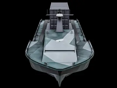  Cipher Saronic - Unmanned Robotic Autonomous Surface Vessel With Camo PBR 