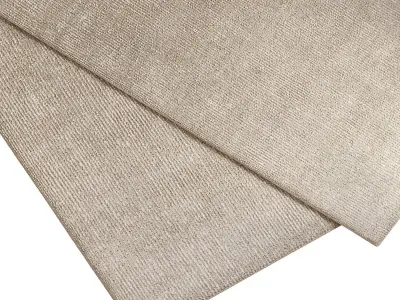 Carpet set 9146 - Hand-knotted Wool Brown Rug - 5k 3D model