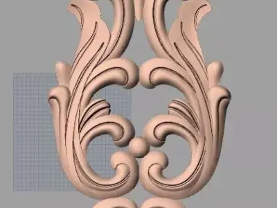 CNC 3D relief design STL format file used for artcam aspire E724 3D model