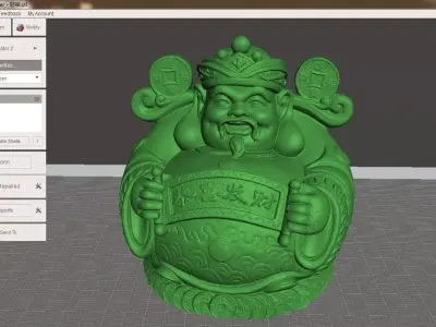 The God of wealth 3D print model