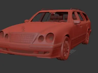 Mercedes Benz E class Mk3f S210 wagon 1999 3D print model