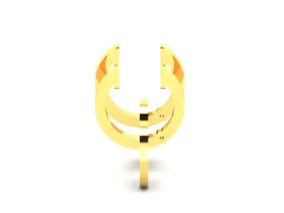 Earring 3Ddm stl obj fbx Render Details 3D print model order