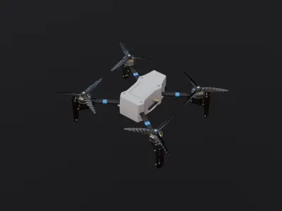 Light Show Drone Low-poly 3D model