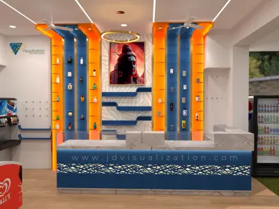 Retail Shop Low-poly 3D model