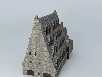 Ancient House Furnished Free 3D model